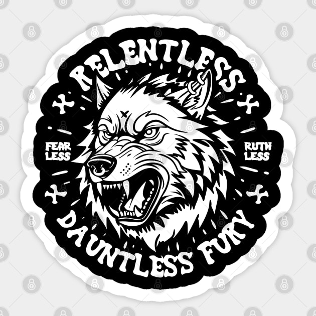 Relentless Sticker by artslave